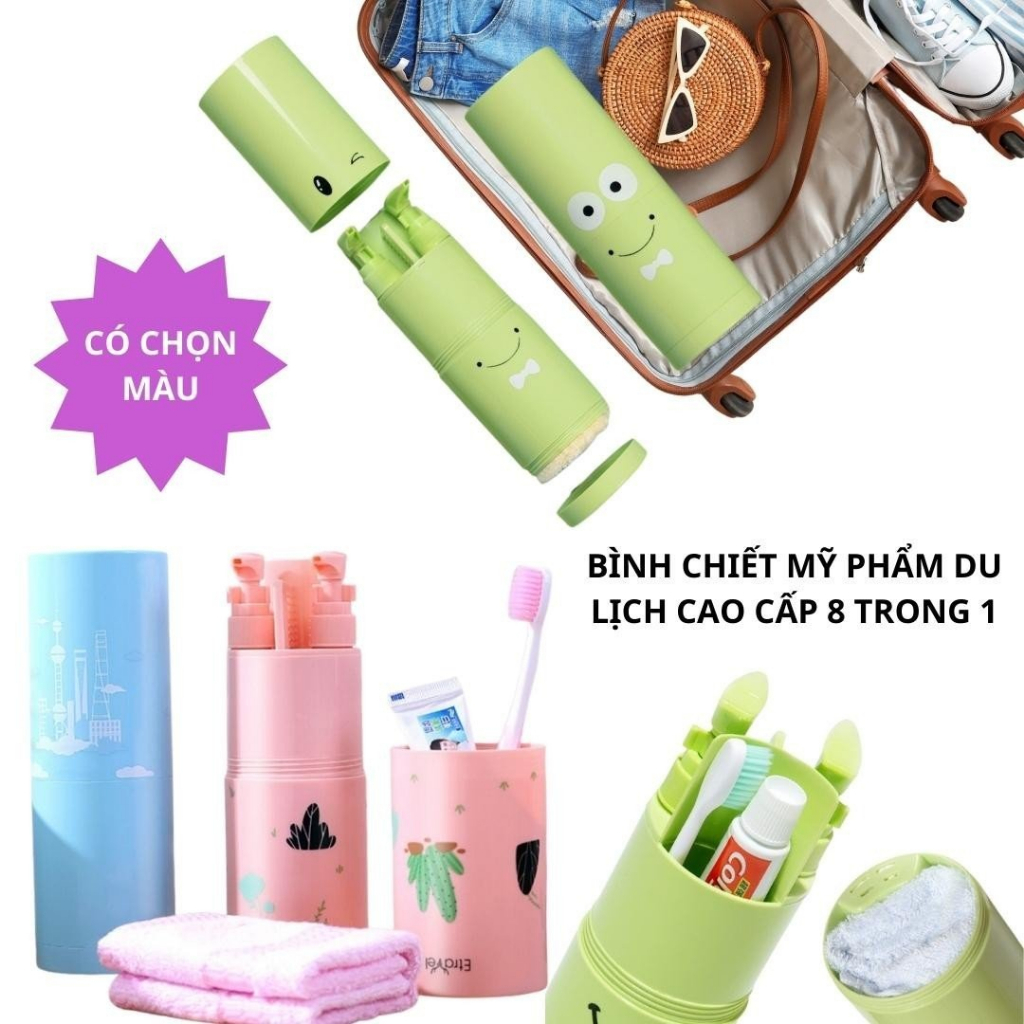 Bình chiết mỹ phẩm 8 trong 1 du lịch cao cấp
