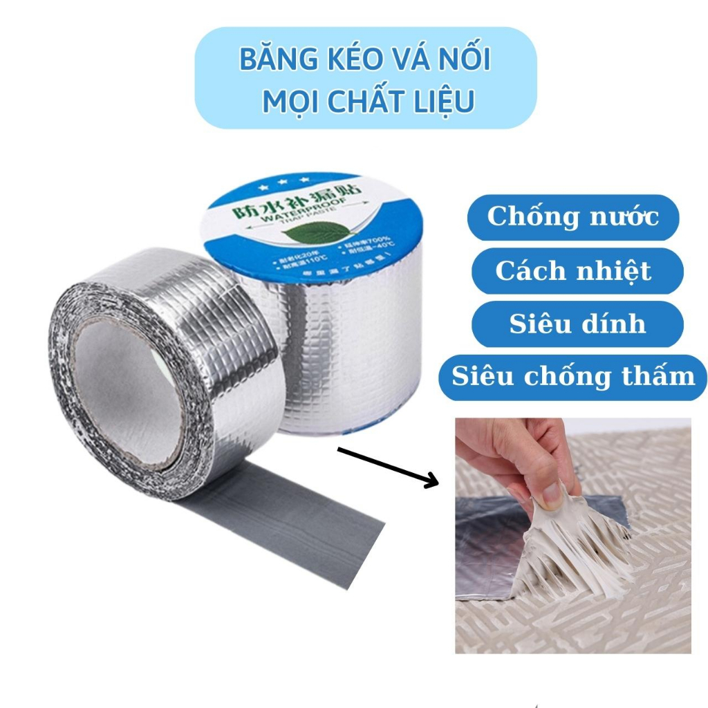 Miếng dán chống thấm nước - Băng keo vá ống nước dính mọi vật liệu siêu dính siêu đàn hồi TRAP PASTE (BKT)