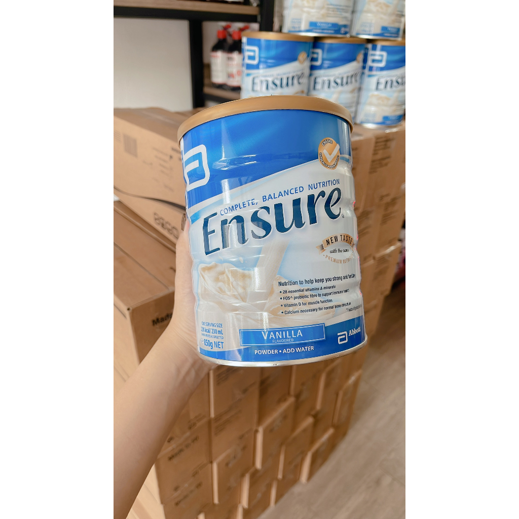 Sữa bột ensure ÚC hương vanilla hộp 850g nội địa