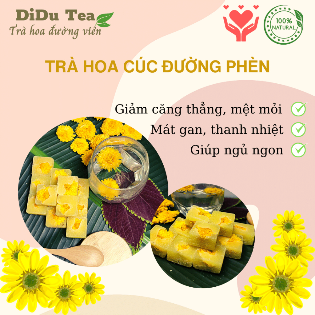 Trà hoa đường viên mix vị Didu Tea