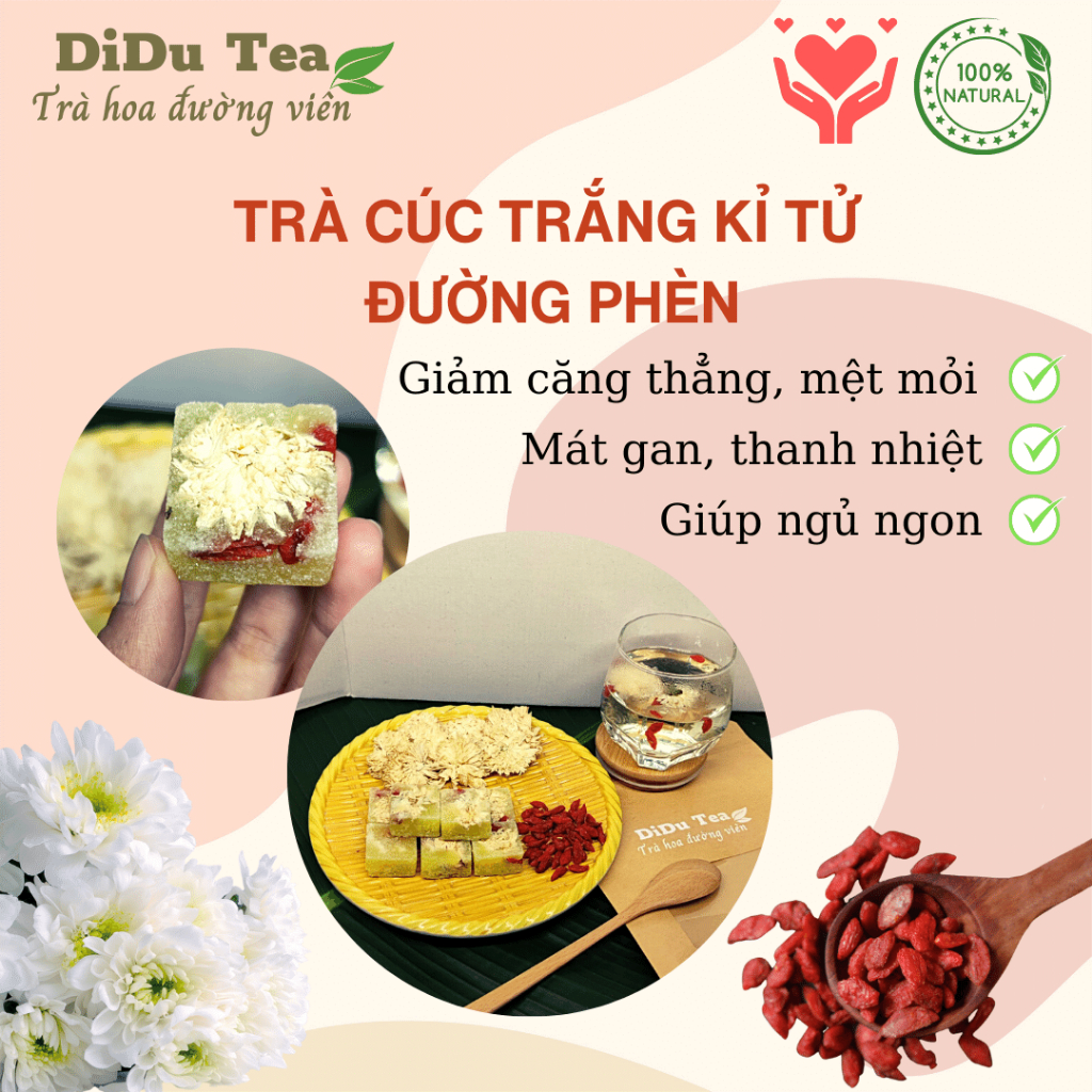 Trà hoa đường viên mix vị Didu Tea