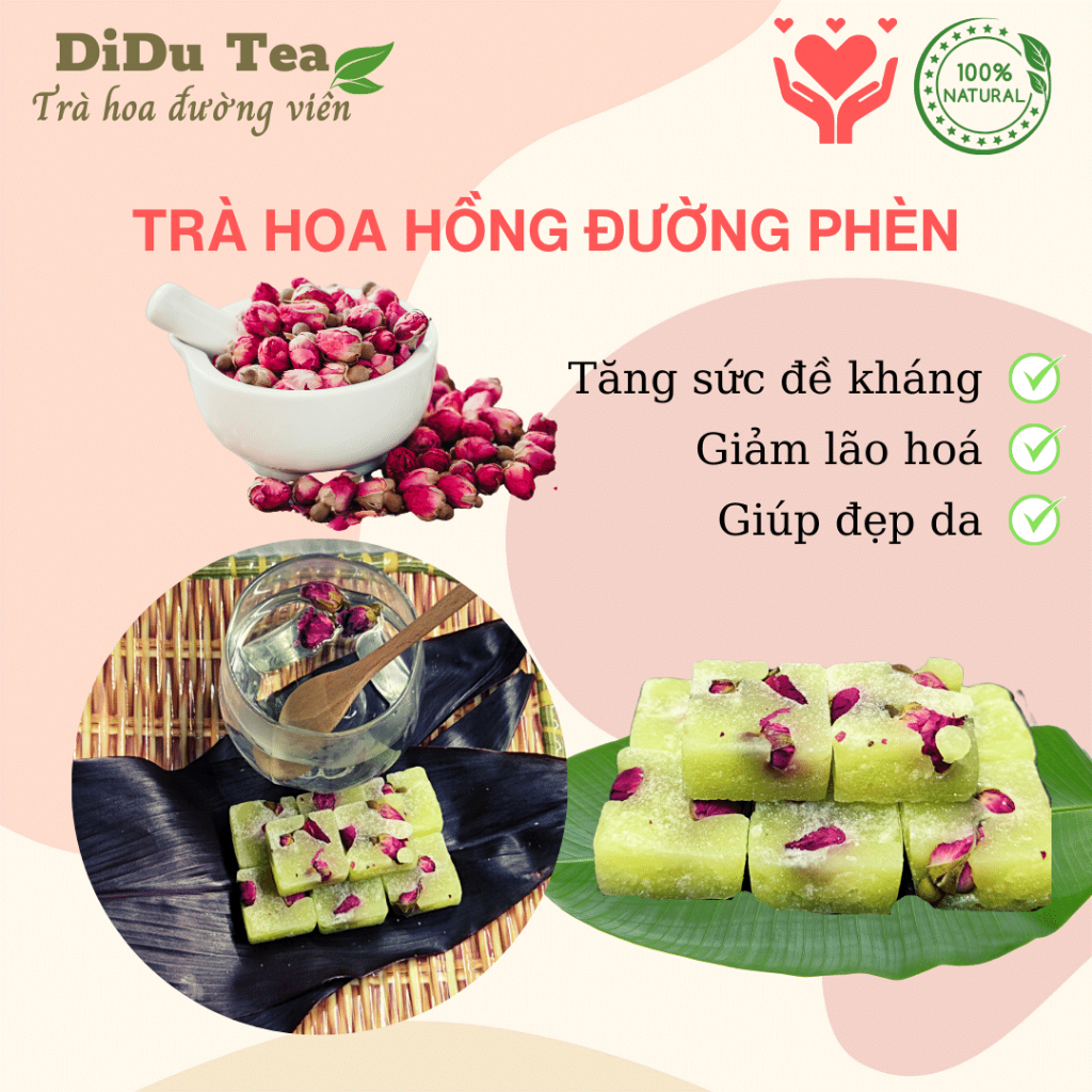 Trà hoa đường viên mix vị Didu Tea