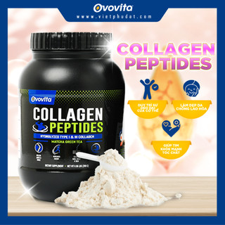 Collagen Peptides OVOVITA Hũ 390gr Tăng Đàn Hồi Da Và Cơ