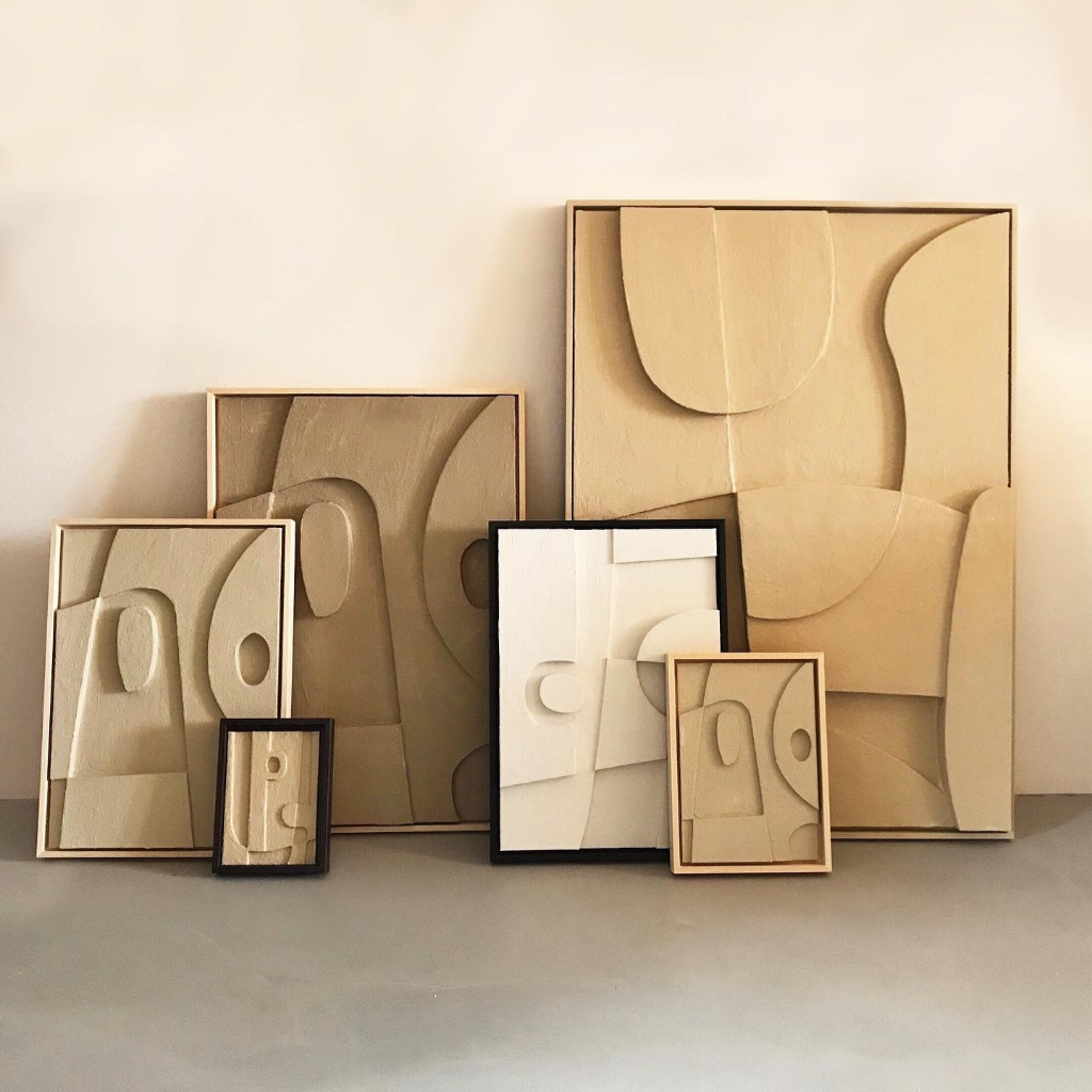 Tranh treo tường 3D Art works thủ công Kích thước 65x90cm