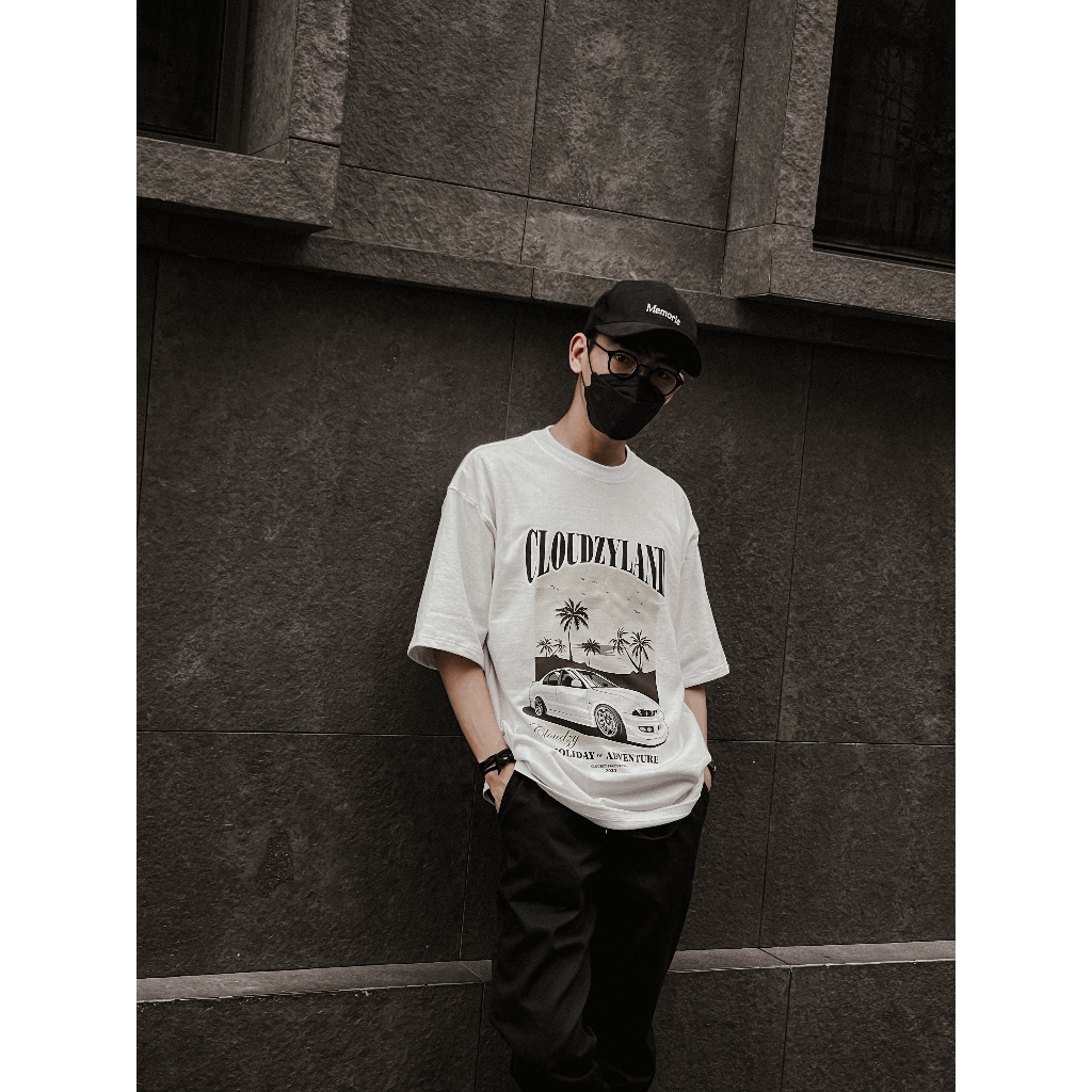 Áo thun nam nữ unisex tay lỡ phông local brand form rộng teen cổ tròn oversize cotton màu đen trắng tee CLOUDZY ADVENGER