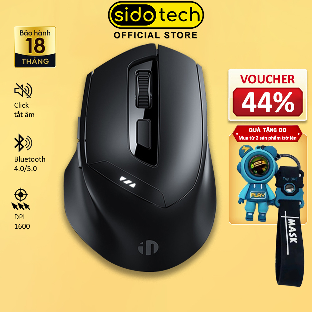 Chuột gaming không dây bluetooth SIDOTECH DR01 pin sạc phù hợp máy tính laptop cho game thủ chuyên nghiệp và văn phòng