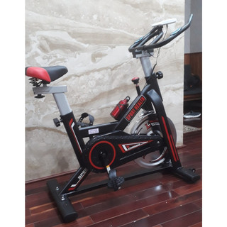 Xe đạp tập thể dục tại nhà HT-09 chắc chắn, chuyển động bằng dây curoa rất êm, CHỊU TẢI TRỌNG ĐẾN 250KG