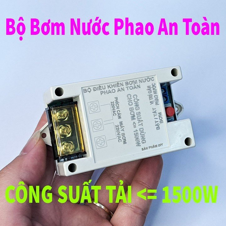 Bộ bơm nước phao an toàn kéo lên bể là điện 5vd