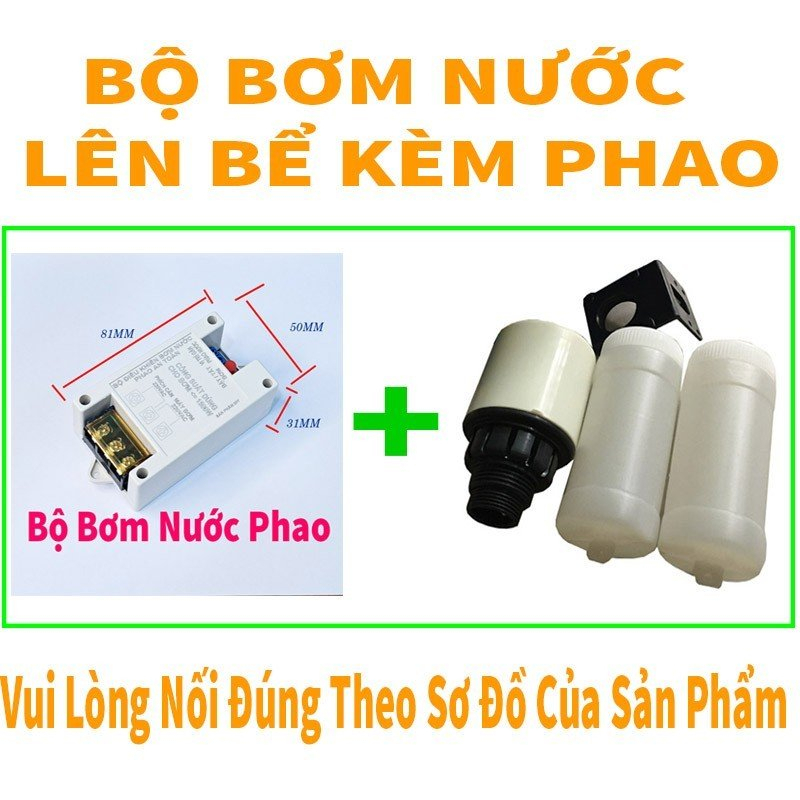 Bộ bơm nước phao an toàn kéo lên bể là điện 5vd