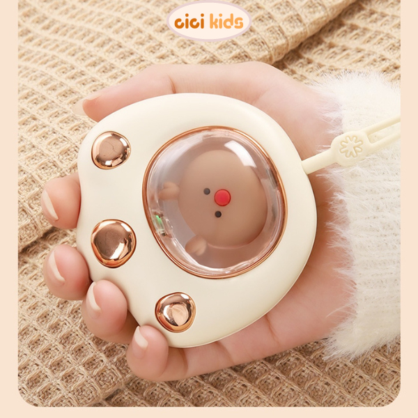 Máy Sưởi Ấm Tay Mini Tiện Dụng Hình Chân Mèo Dành Cho Người Có Bàn Tay Lạnh Bảo Hành 6 Tháng