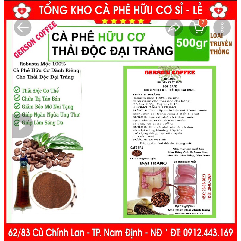 Cà phê Thải độc Đại tràng GERSON