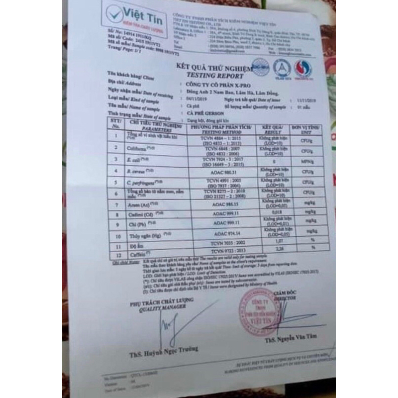 Cà phê Thải độc Đại tràng GERSON