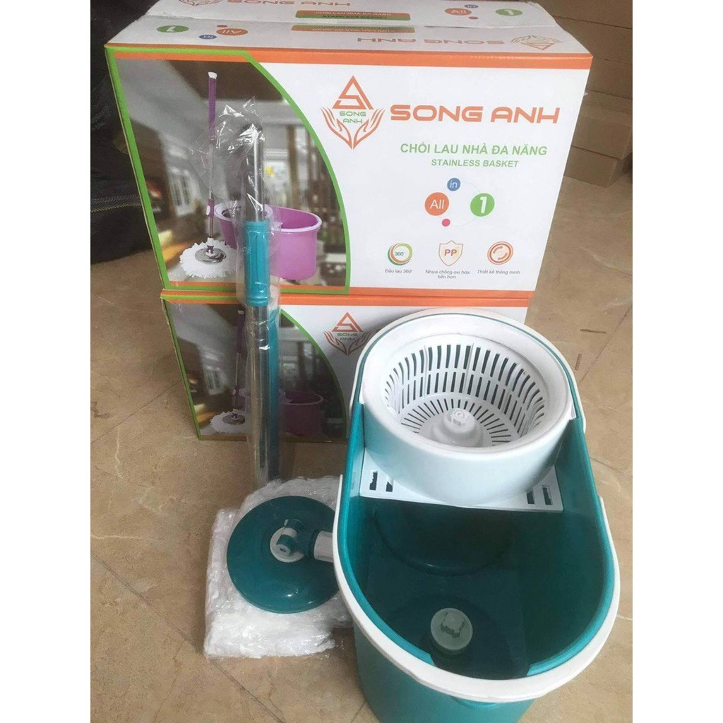 CHỔI LAU NHÀ THÁI LAN 360 ĐỘ Song Anh CAO CẤP ( ẢNH THẬT)