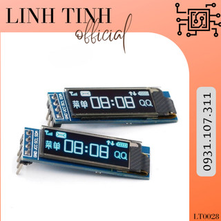 Màn hình oled 0.91" 128x32 trắng xanh giao tiếp i2c