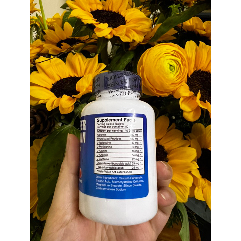 Viên uống SUPER ALBUMIN lọ 100 viên giúp tăng cường miễn dịch,tăng cường chức năng gan