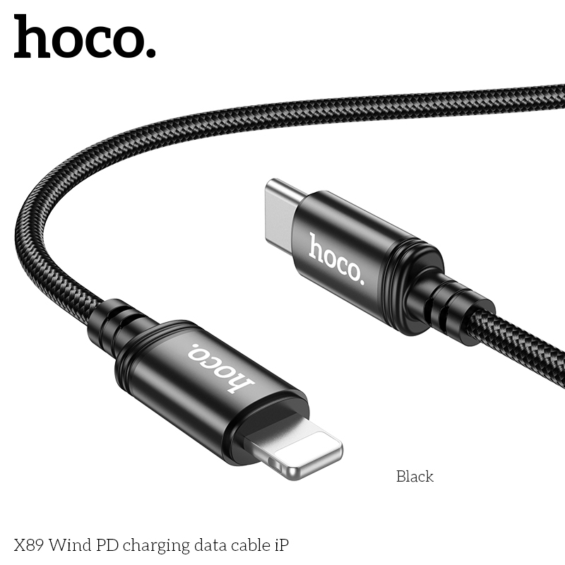 Cáp sạc nhanh Hoco X89 dây dù chống rối đồng bộ dữ liệu cao cho Smartphone dài 1M
