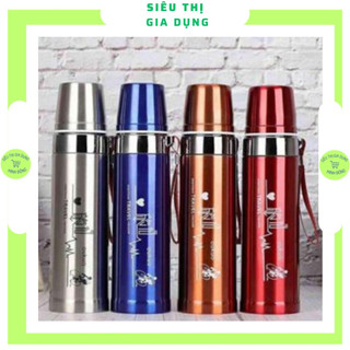 Bình giữ nhiệt mini, Ly giữ nhiệt nóng lạnh cao cấp , Bình đựng nước inox 304 Travel 800ml