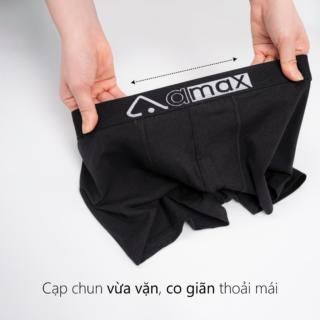 Quần Boxer vải sợi tre cao cấp Amax ,kháng khuẩn, mặc như không mặc