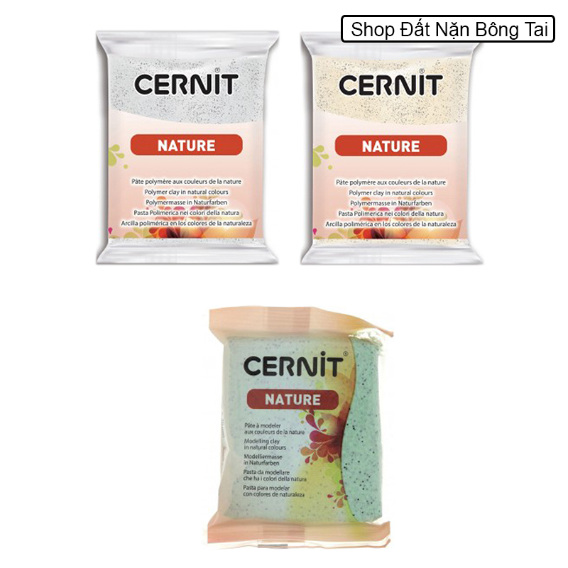 Đất sét nung Polymer Clay Cernit Nature, đất sét hiệu ứng đá