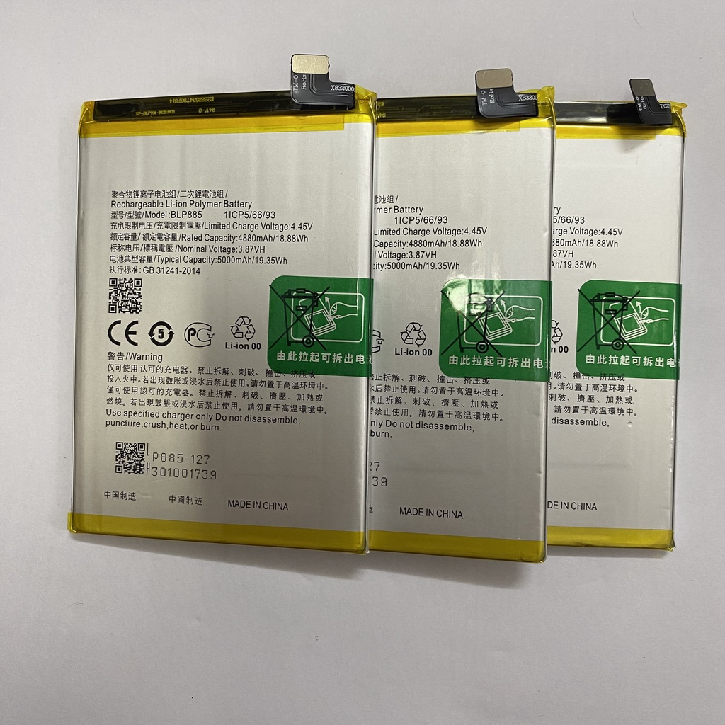Pin Oppo A76 2022, Oppo BLP885 zin 3200mAh