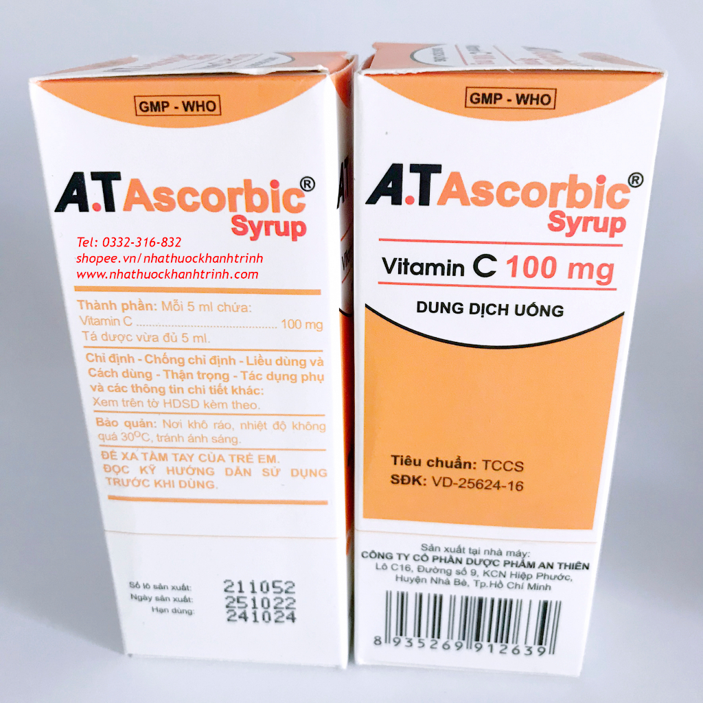 Siro vitamin C cho trẻ em - chai 60ml