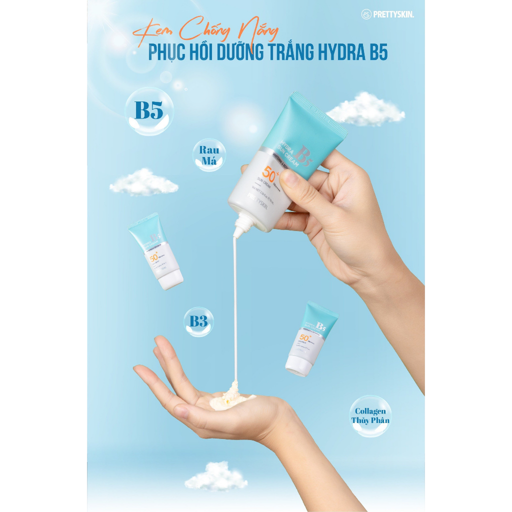 Kem chống nắng B5 Pretty Skin Hydra B5 Sun Cream 70ml