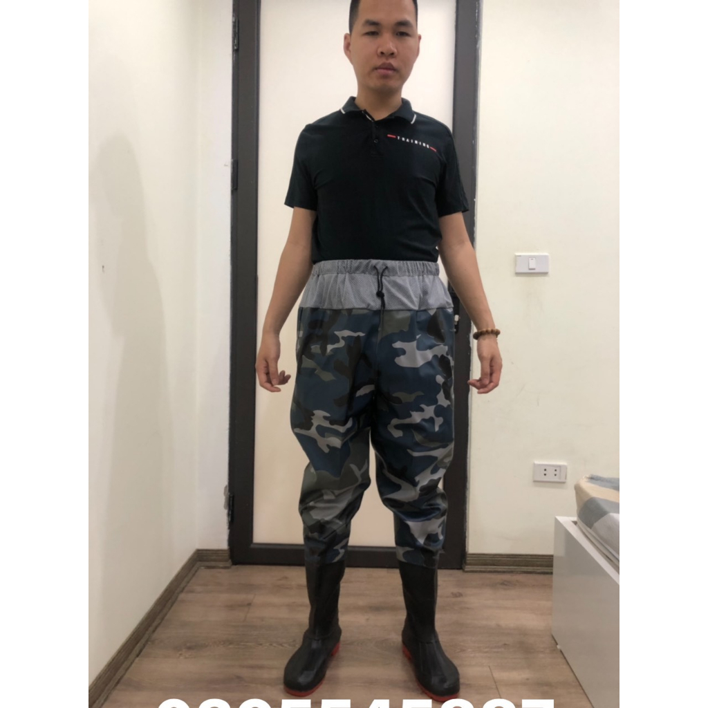 Quần lội nước loại 1 chất liệu vải bên trong cao su co giãn bên ngoài