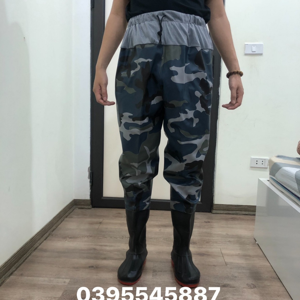 Quần lội nước loại 1 chất liệu vải bên trong cao su co giãn bên ngoài