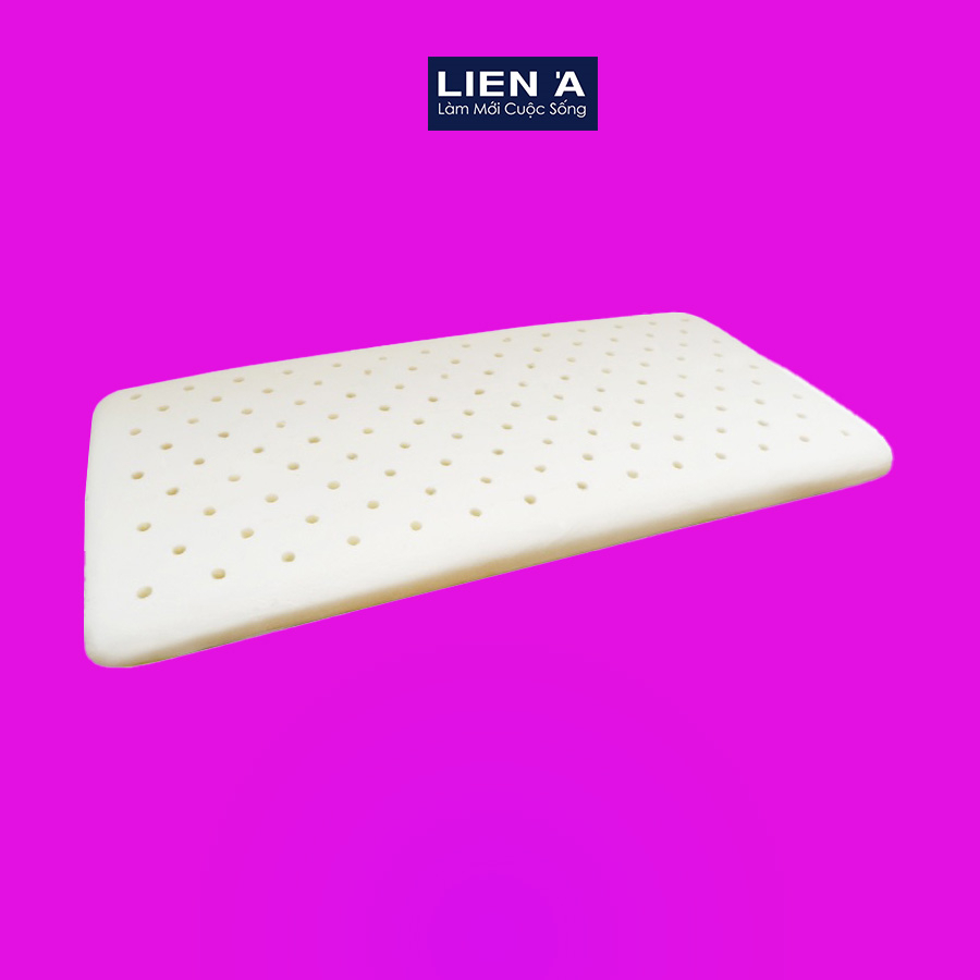 Gối Cao Su Trẻ Sơ Sinh Liên Á Oval 17x35x2cm - Cao Su Thiên Nhiên 100%