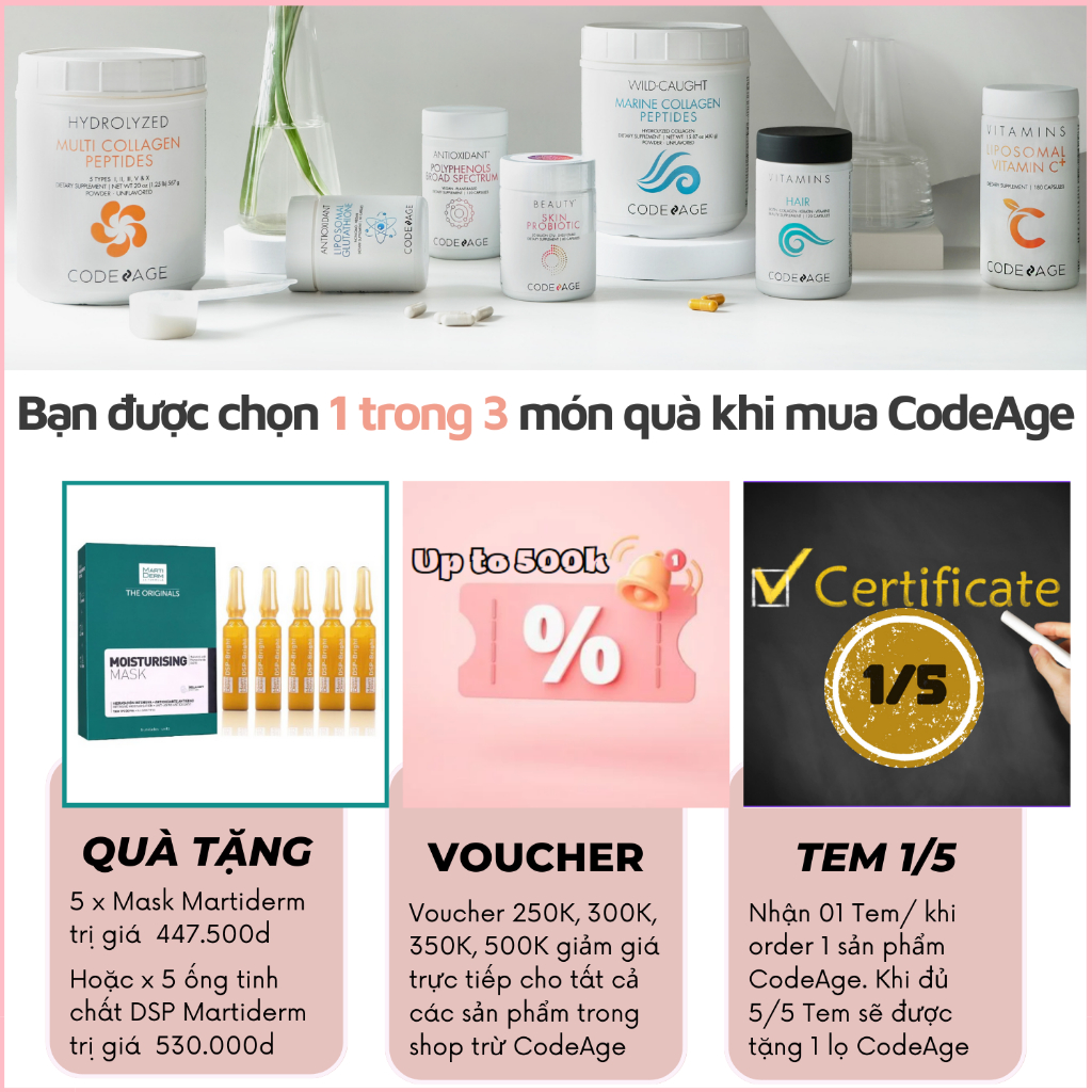 Bột Creatine Codeage Giúp Tăng Sức Mạnh, Thể Lực, Khối Lượng Cơ Bắp Codeage Liposomal Creatine Monohydate