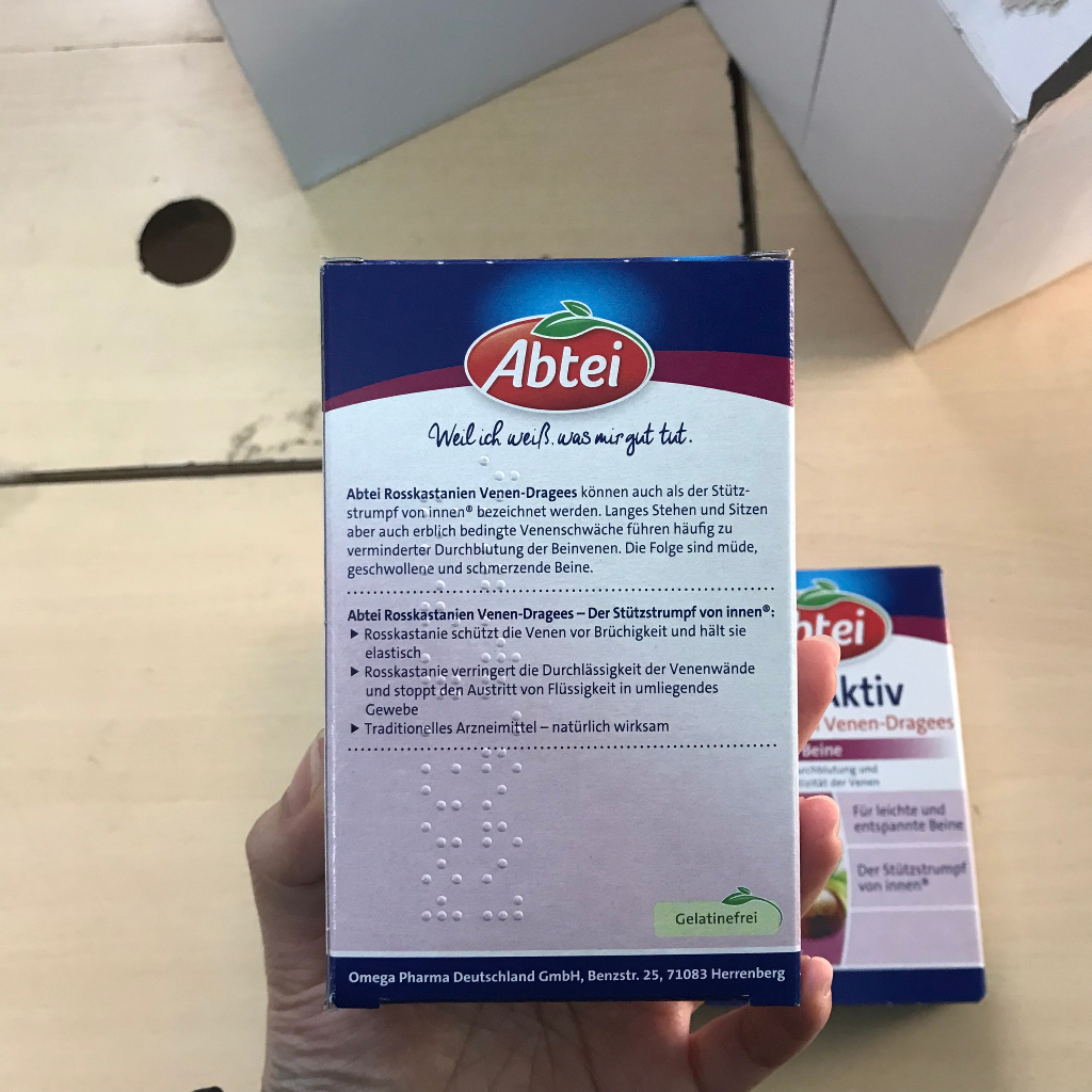 Viên uống giãn tĩnh mạch Abtei Venen Aktiv / 60 viên