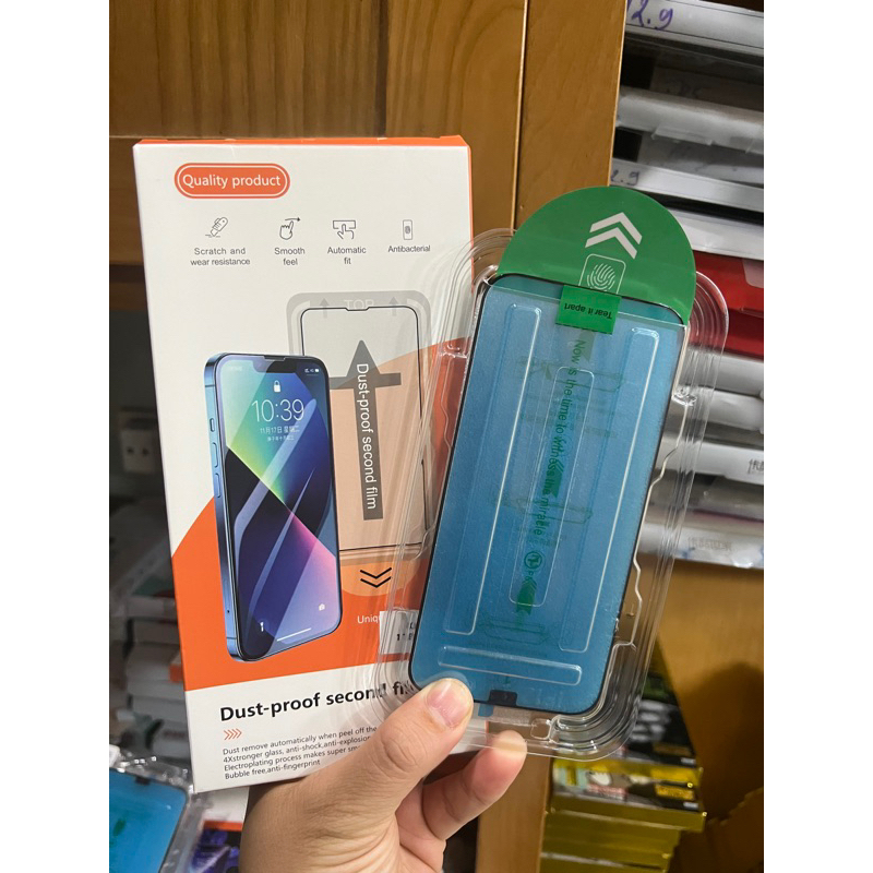 Kính cường lực Tự Dán - Tự Lấy Bụi dành cho iPhone 7plus đến 14 pro max