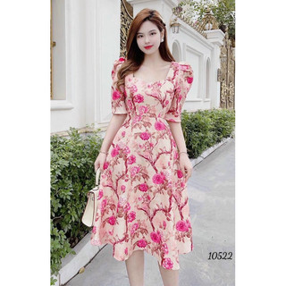 🍒Đầm hoa 3D (Free/big size XL, 2XL)