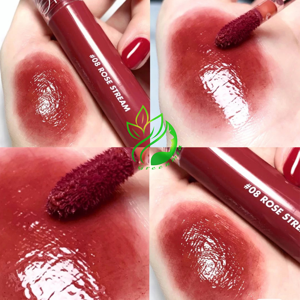 Son Romand Bóng Glasting Water Tint Màu 08 Rose Stream màu Hồng Nâu  5ML  ️