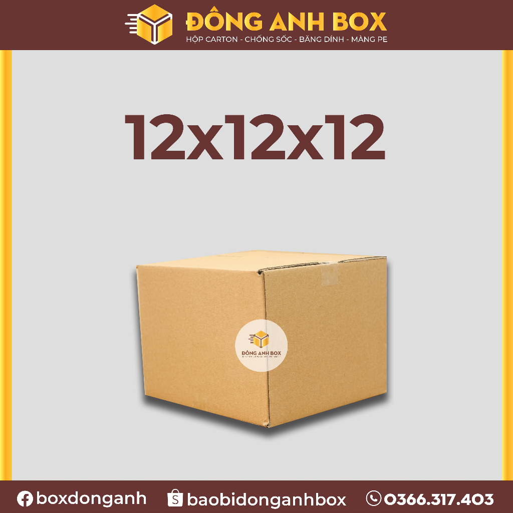 Hộp 12x12x12 Tiện Lợi Dễ Sử Dụng