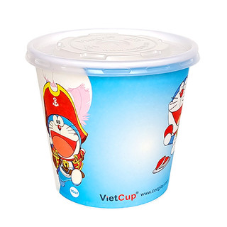 Bát giấy Vietcup 16oz 1PE -480ml ( 100 chiếc kèm nắp)