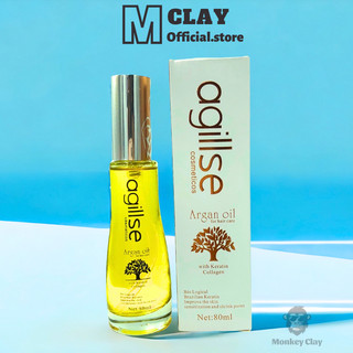 Tinh Dầu Dưỡng Tóc thơm lâu phục hồi tóc hư tổn Agillse Argan Oil 80ml chính hãng AAO