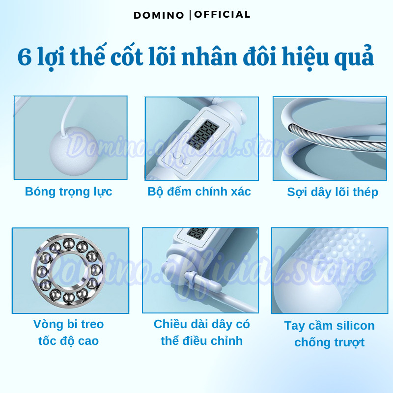 Dây Nhảy Tập Thể Dục Domino Hỗ Trợ Luyện Tập Thể Thao Tại Nhà