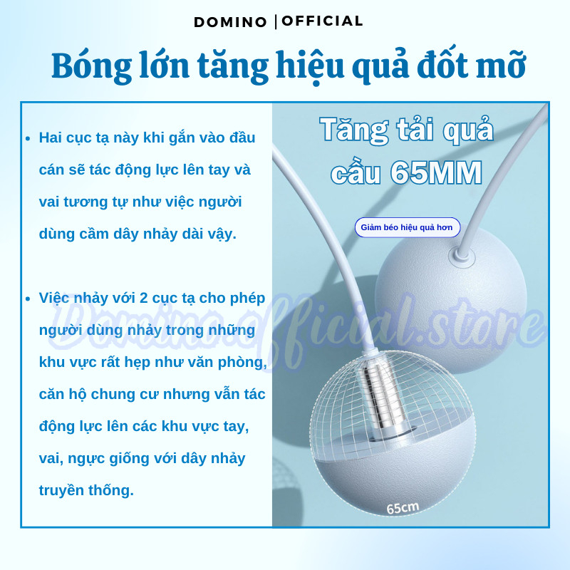 Dây Nhảy Tập Thể Dục Domino Hỗ Trợ Luyện Tập Thể Thao Tại Nhà