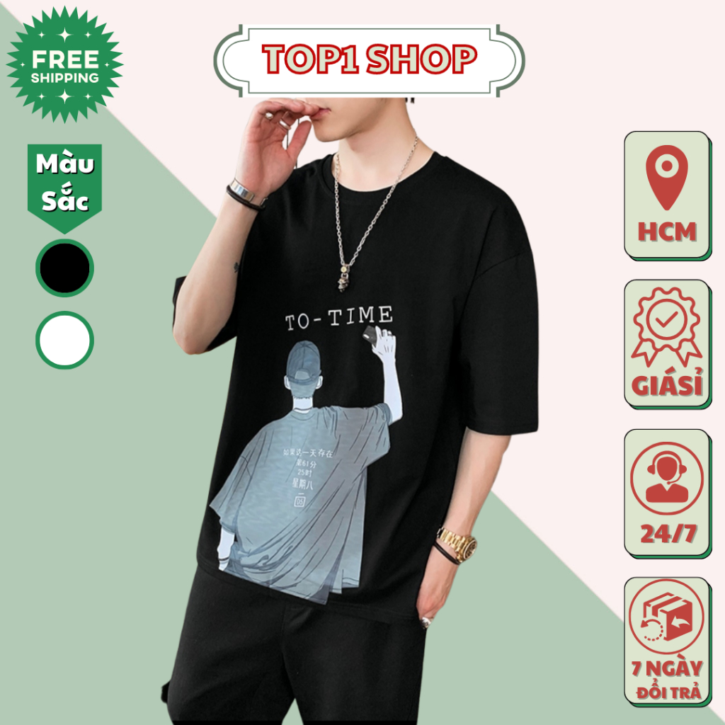 BỘ QUẦN ÁO NAM NỮ TO TIME SET MẶC NHÀ ĐI CHƠI VẢI THUN MÈ THẤM HÚT MỒ HÔI KIỂU DÁNG ULZZANG