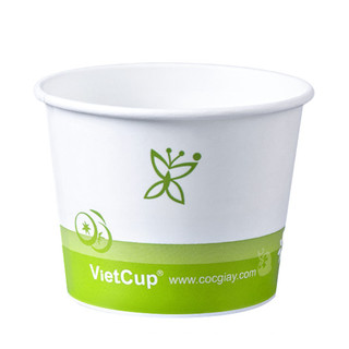 Cốc giấy Vietcup 12oz đựng kem, sữa chua, chè - 360ml ( 100 cốc)