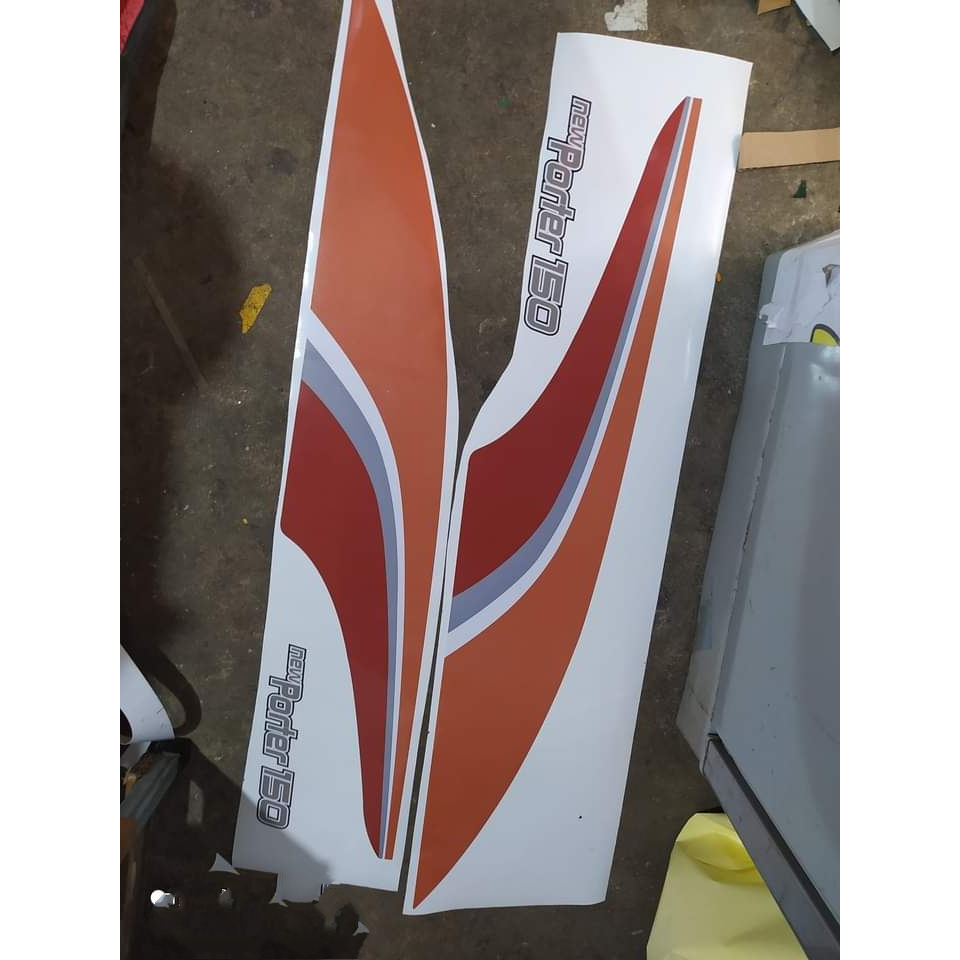 Tem xe tải Huyndai Newporter 150 dán xe, Tem cánh cửa New Porter 150 dán xe Huyndai. Tem dán xe tải Huyndai