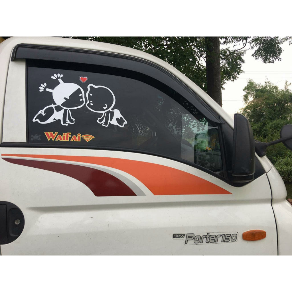 Tem xe tải Huyndai Newporter 150 dán xe, Tem cánh cửa New Porter 150 dán xe Huyndai. Tem dán xe tải Huyndai