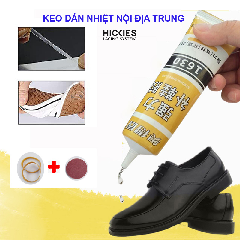 Tuýp 60ml Keo dán đa năng, dán giày dép, bàn ghế, đồ gỗ, không màu, an toàn cho da, kháng nước - hickies lacing system