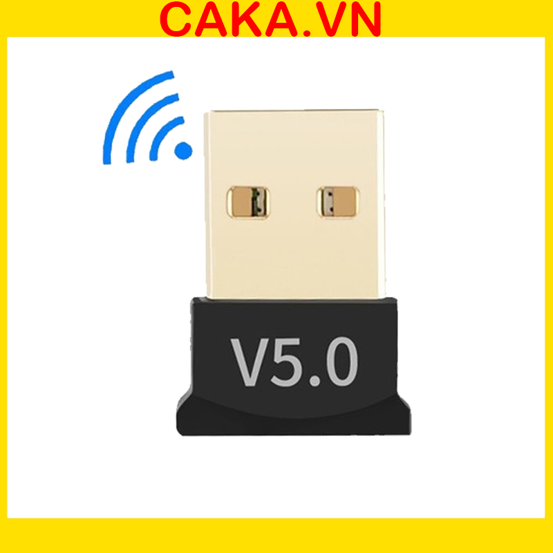 [Caka] USB Bluetooth 5.0 Dongle CSR, thu phát bluetooth tốc độ cao cho PC và Laptop