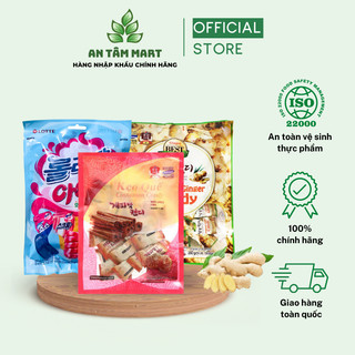 Kẹo trái cây Hàn Quốc gừng, quế, nhiều vị hấp dẫn - An Tâm Mart