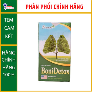 Viên Uống BoniDetox - Giúp Giải độc Phổi, Phòng Ngừa Ung Thư Phổi Hộp 30 Viên