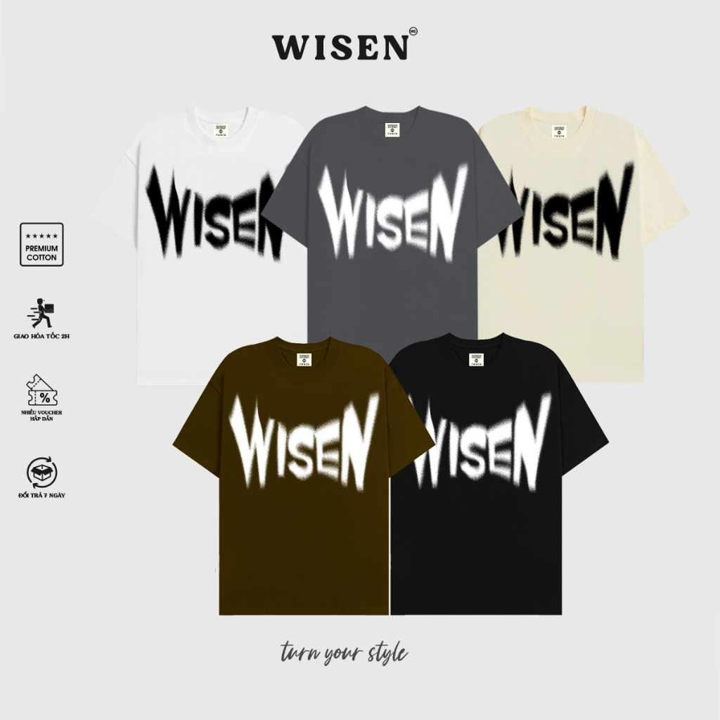 Áo Thun Nam WISEN Phông Unisex Local Brand Premium Cotton Cao Cấp 2 Chiều Form Rộng Oversize Mẫu WACB TEE