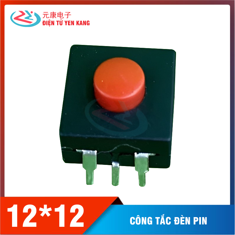 Combo 10 công tắc đèn pin 3 chân 12*12*6mm