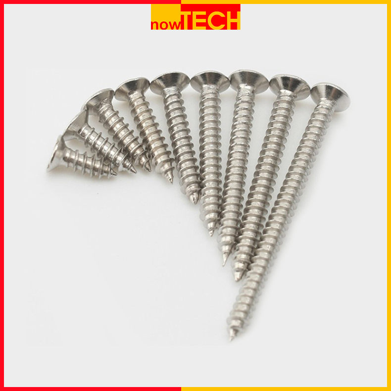 Vít chìm inox 304 bắt gỗ, tắc kê nhựa